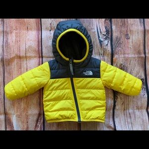 Baby boy The North Face reversible coat with hood
